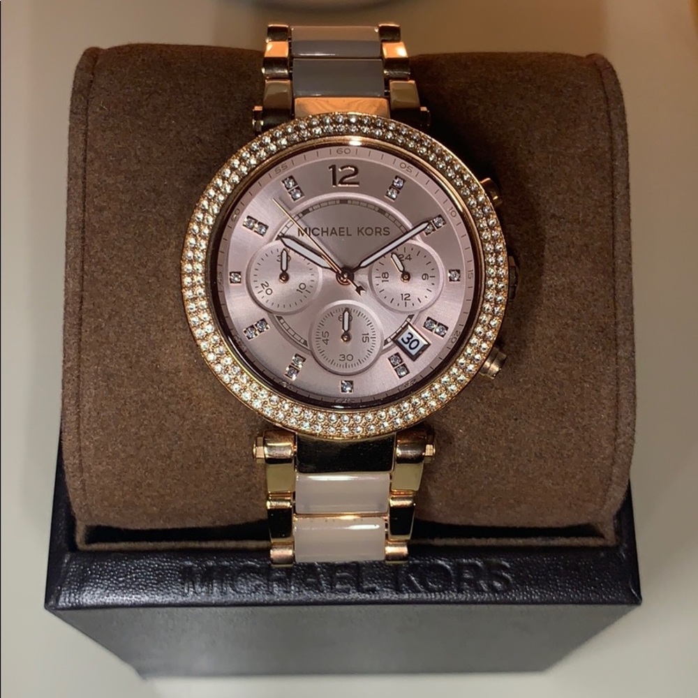 Michael Kors Women’s Blush & Rose Gold Watch